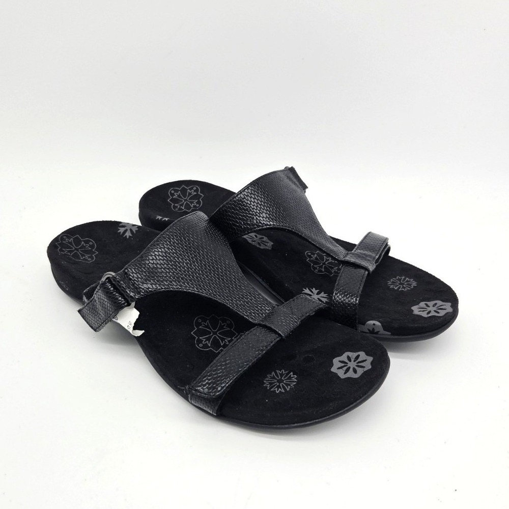 Orthaheel Molly Orthotic Slide Sandals Womens Size 8 EUR39 Black NEW